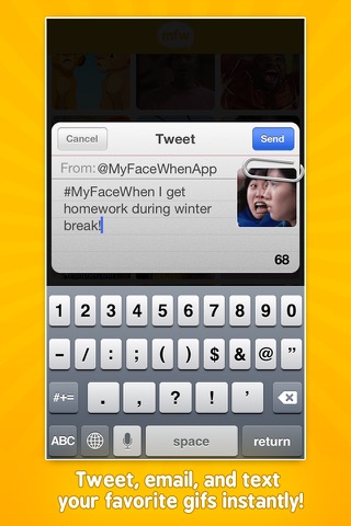 MyFaceWhen - Animated GIF Text App screenshot 4