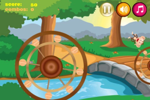 Jumping Monkey: a jungle wheel hopping adventure screenshot 2