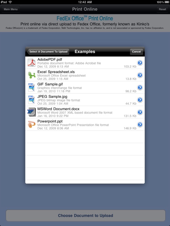 Print Online for iPad