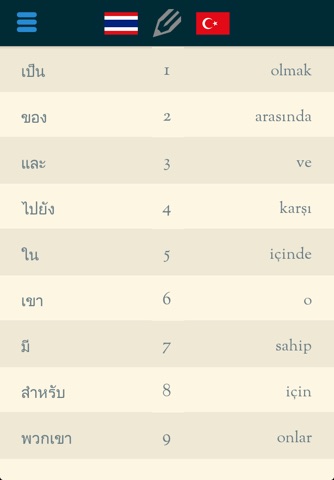 Easy Learning Thai - Translate & Learn - 60+ Languages, Quiz, frequent words lists, vocabulary screenshot 2