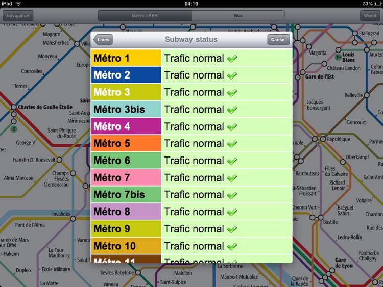 Paris Metro for iPad
