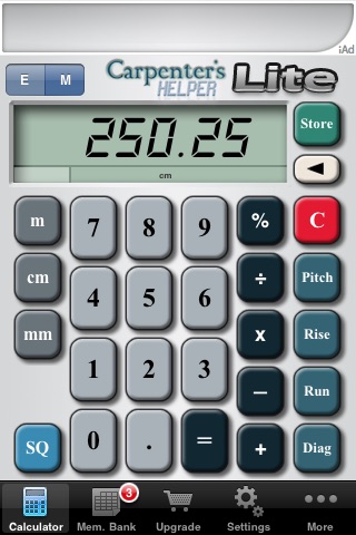 Carpenter's Helper Lite - Free Construction Calculator screenshot 4