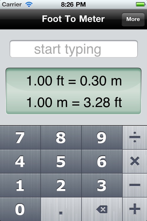 Foot To Meter, the fastest converter