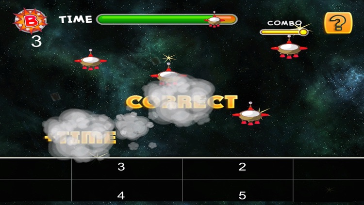 Space Ship Tap Shooting Battle Puzzle - Number Crush Attack Blast Free