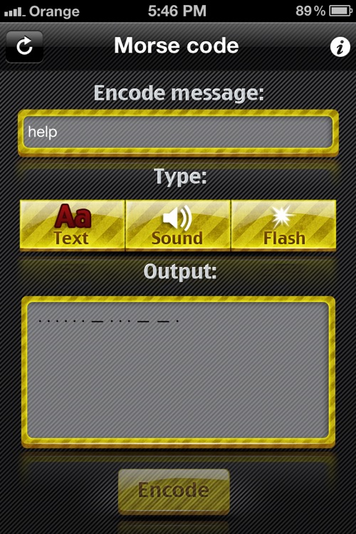 Morse Code - encode messages in Morse code