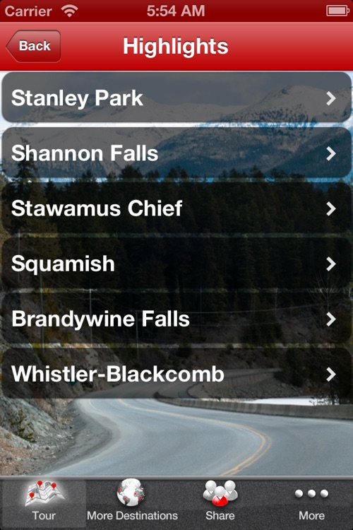 Vancouver Whistler Sea to Sky GPS Driving Tour