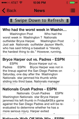 Washington Baseball - a Nationals News App screenshot 3