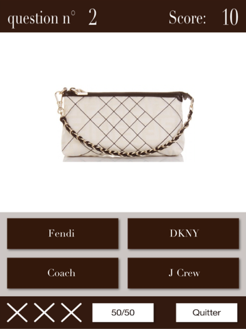 Name The Designer Handbags for iPad FREE screenshot 2