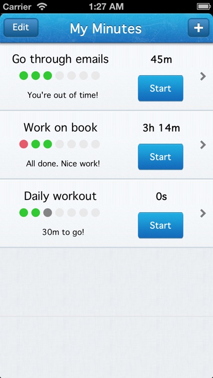 My Minutes - Simple Personal Time & Task Tracker