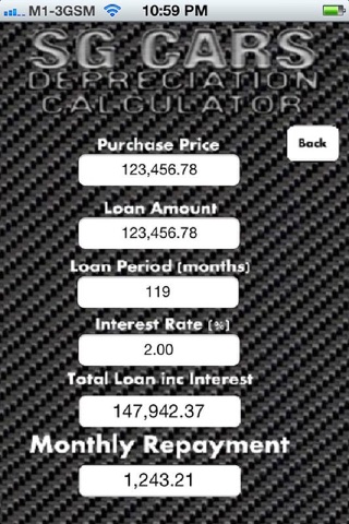 SG Car Depreciation Calculator screenshot 3