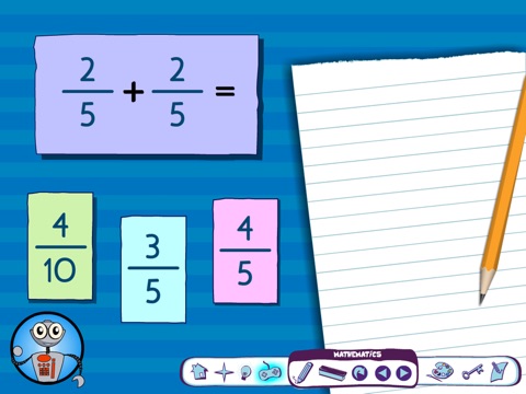 Adding Like Fractions screenshot 4