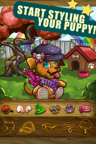 A Pet Puppy Dress Up And Salon Game For Girls And Kids - Fun Beauty Fashion Spa And Hair Makeover With Cute Stickers FREE screenshot 3