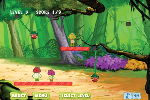 Jungle Rope Cut Battle - A Mushroom Strategy War Challenge screenshot 4