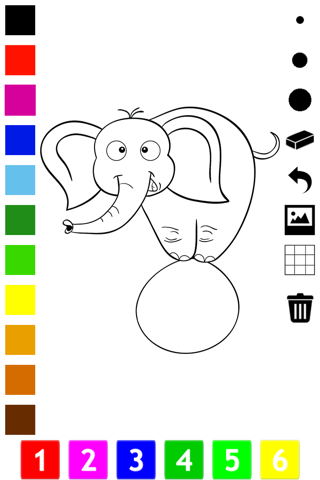 Circus Coloring Book for Children: Learn to color the world of the circus for kindergarten and pre-school screenshot 4