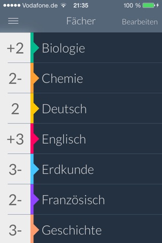 Meine Noten – Schülerkalender und Stundenplan screenshot 2