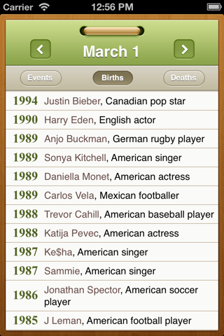 What happened on this day? Historical events and famous birthdays calendar screenshot 4