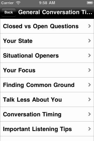 Conversation Starters iApp