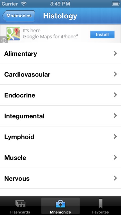 Med Mnemonics Flashcards Lite