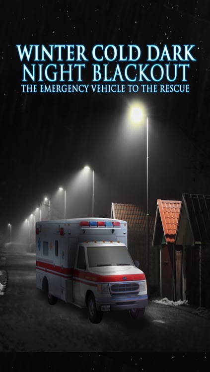 Winter Cold Dark Night Blackout : The Emergency Vehicle to the Rescue - Free