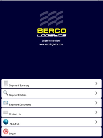 Serco Logistics Shipment Agency for iPad screenshot 2