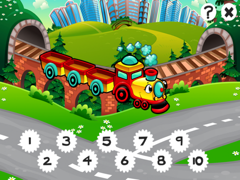 市の自動車について子供の年齢2-5のための123のゲーム： カウントを学ぶ 数字カー、レースカー、バス、トラック、飛行機、通りに1月10日。幼稚園、保育園や保育所のためにのおすすめ画像4