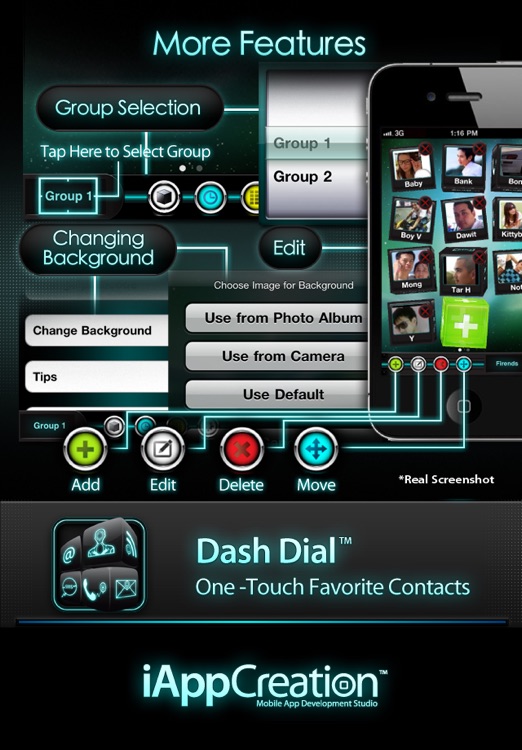 Dash Dial - One Touch Favorite Contact