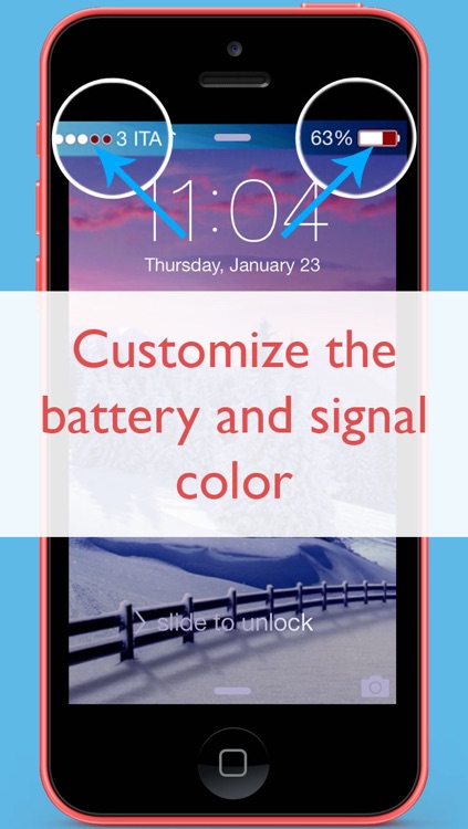 Color bar at the top (customize and change wallpapers for iOS 7)