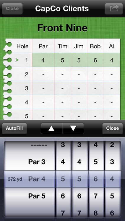 Birdies Free: Golf Scorecard