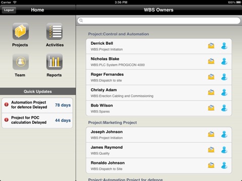 Project Management Application screenshot 3