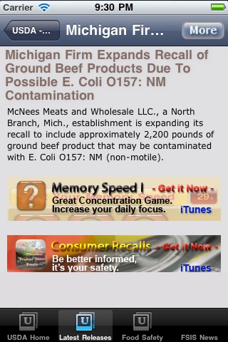 USDAFoodSafety screenshot 3