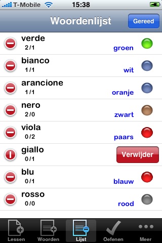 Woorden IT Free (Taalles Italiaans) screenshot 3