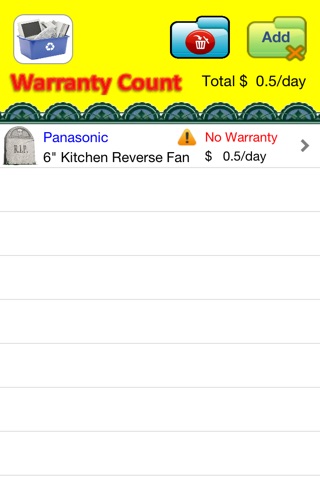 Warranty Count Lite screenshot 2