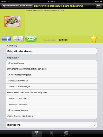 Chicken Recipes for iPad screenshot 3