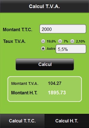 Calcul T.V.A.(圖2)-速報App