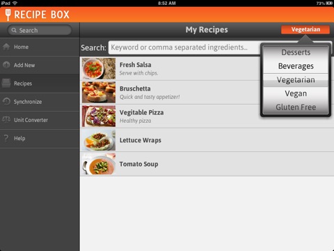 Recipe Box by Blacktop Interactive screenshot 2