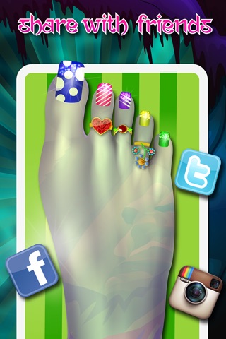 Celebrity Foot Spa - Monster Nail Design by "Fun Free Kids Games" screenshot 3