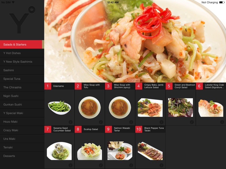 Y by YABANI Menu Dubai by apps2you
