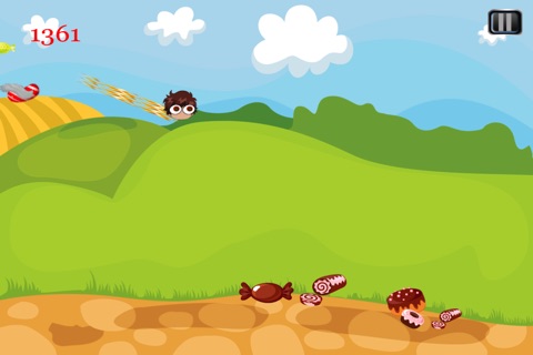 Trempoline boy jumping in the candy world - Free Edition screenshot 3