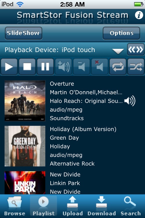 SmartStor Fusion Stream DLNA Digital Media App