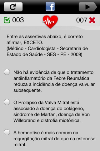 Prova de Cardiologia screenshot 3