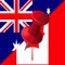 Identify the provinces of Canada and Australia
