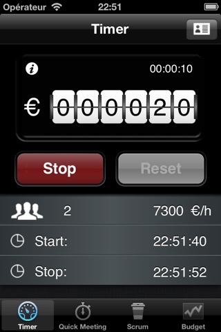 MeetingTimer - Track Costs screenshot 2