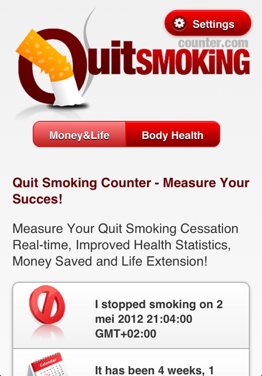 iQuit - Stop Smoking Counter