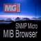 MG-SOFT SNMP Micro MIB Browser for Apple iPad is an SNMP browser application featuring a simple and easy-to-use graphical user interface that lets you monitor and manage SNMP capable remote network equipment