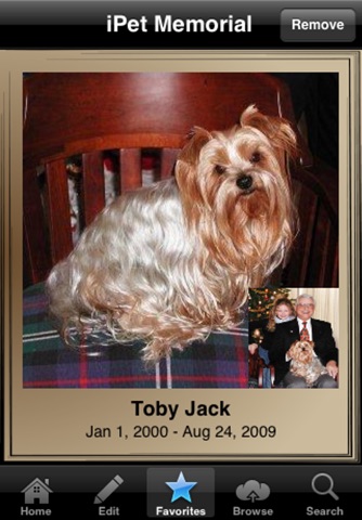 iPet Memorial - The Memory of Your Dog, Cat or Other Precious Pet Can Remain and Be Shared With Others screenshot 3