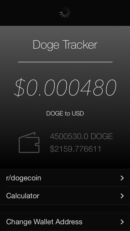 Doge Tracker - dogecoin price tracker