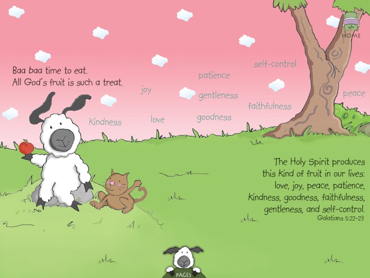 Fruits for Little Lamb:  teach your children about strong values and God's love in this Christian book for kids by Leslie Ann Clark ("Lite" version by Auryn Apps) screenshot-3