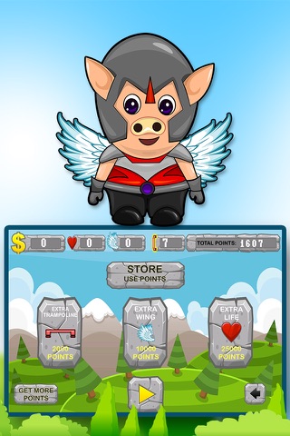 Castle Jump - Flying Pig with Wings screenshot 4