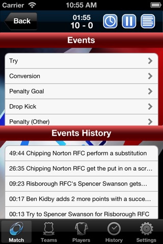 Rugby Reporter screenshot 2