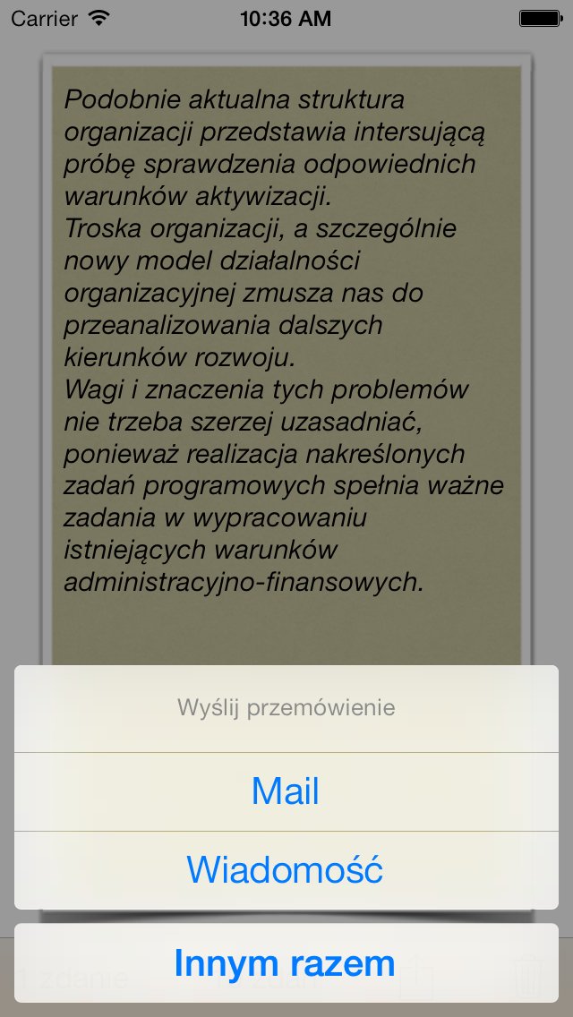 How to cancel & delete Generator Przemówień! Pomoc dla polityka, działacza, posła… from iphone & ipad 3